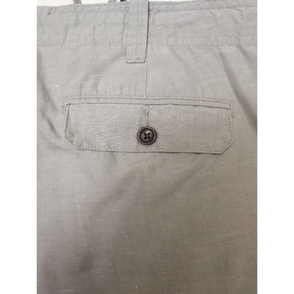 Vince Cotton Blend Drawstring Button Fly Gray Flap Pocket Causal Pant 32(34x 29) - Picture 5 of 7